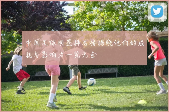 中国足球明星排名榜揭晓他们的成就与影响力一览无余